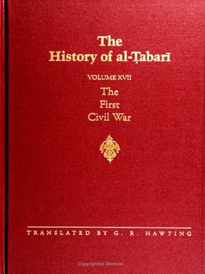 cover image of The History of al-Tabari Volume 17